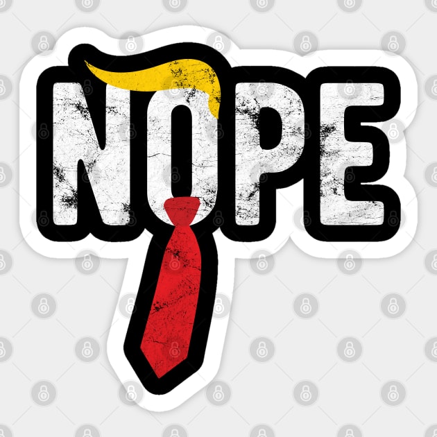 Nope Trump nope election vote Sticker by Gaming champion